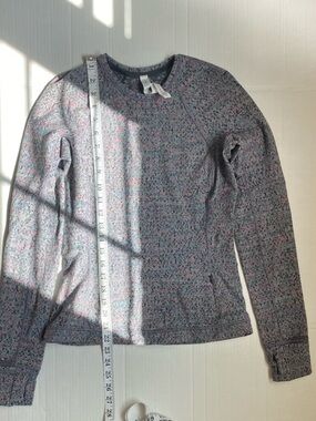 Lululemon Rulu Multicolor Heathered Crew Neck Top